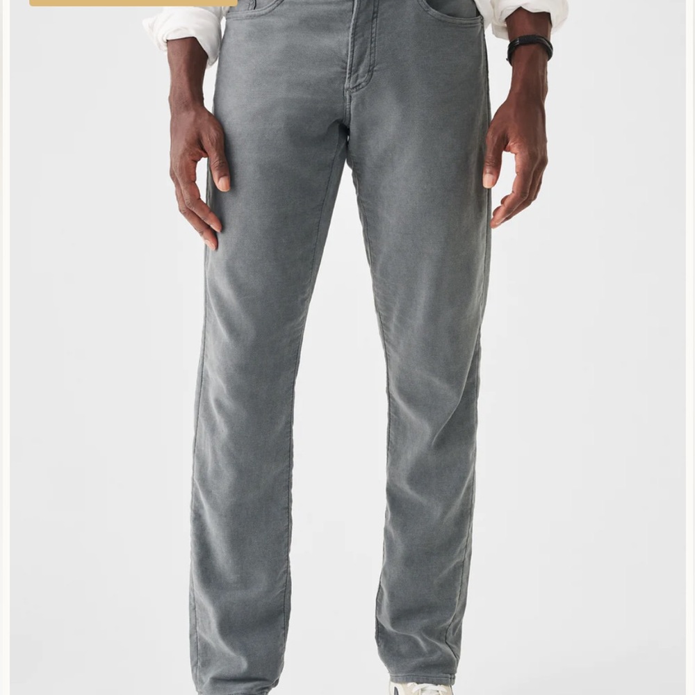 Faherty’s Mens Stretch Terry 5-pocket in Slate